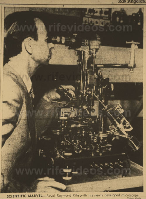  Rife Universal Microscope Newspaper Article